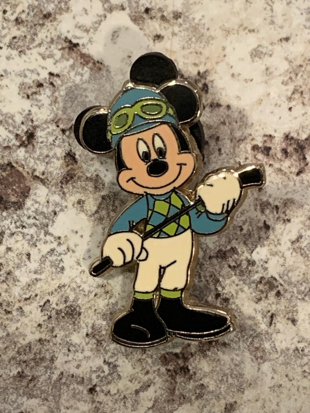 Disney equestrian horse Mickey Mouse Jockey Uniform Pin